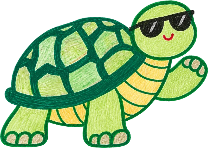 Gus waving in sunglasses