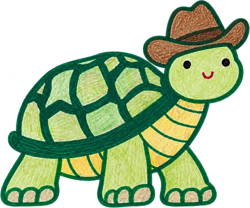 Gus in a cowboy hat